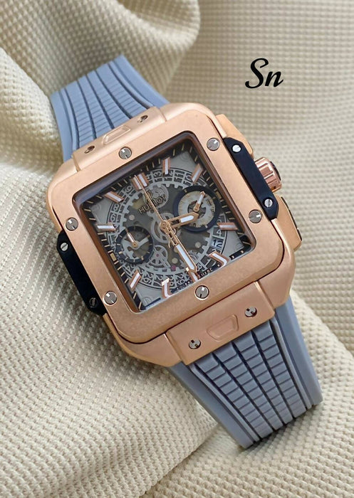 Hublot Men Rose Gold Case Wristwatches for sale