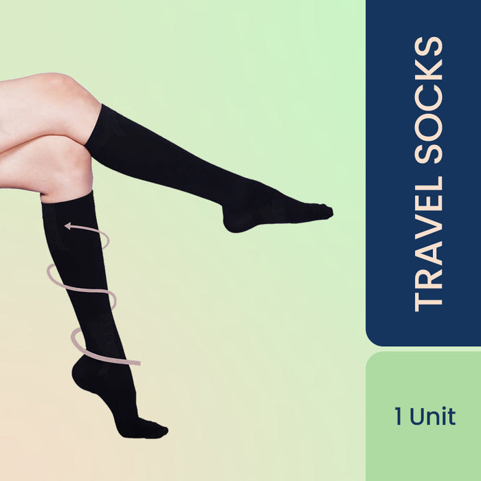 Air Travel Compression Socks to Reduce Swelling and Discompfort
