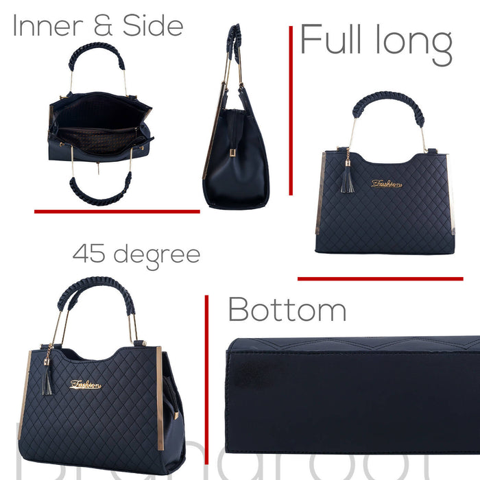Synthetic Black Colour Plain Fashionable Fancy Hand Bag With Long Sling  Strap And Dimensions 13x10 Cm at Best Price in Erode | Santhosh Novelty  Store