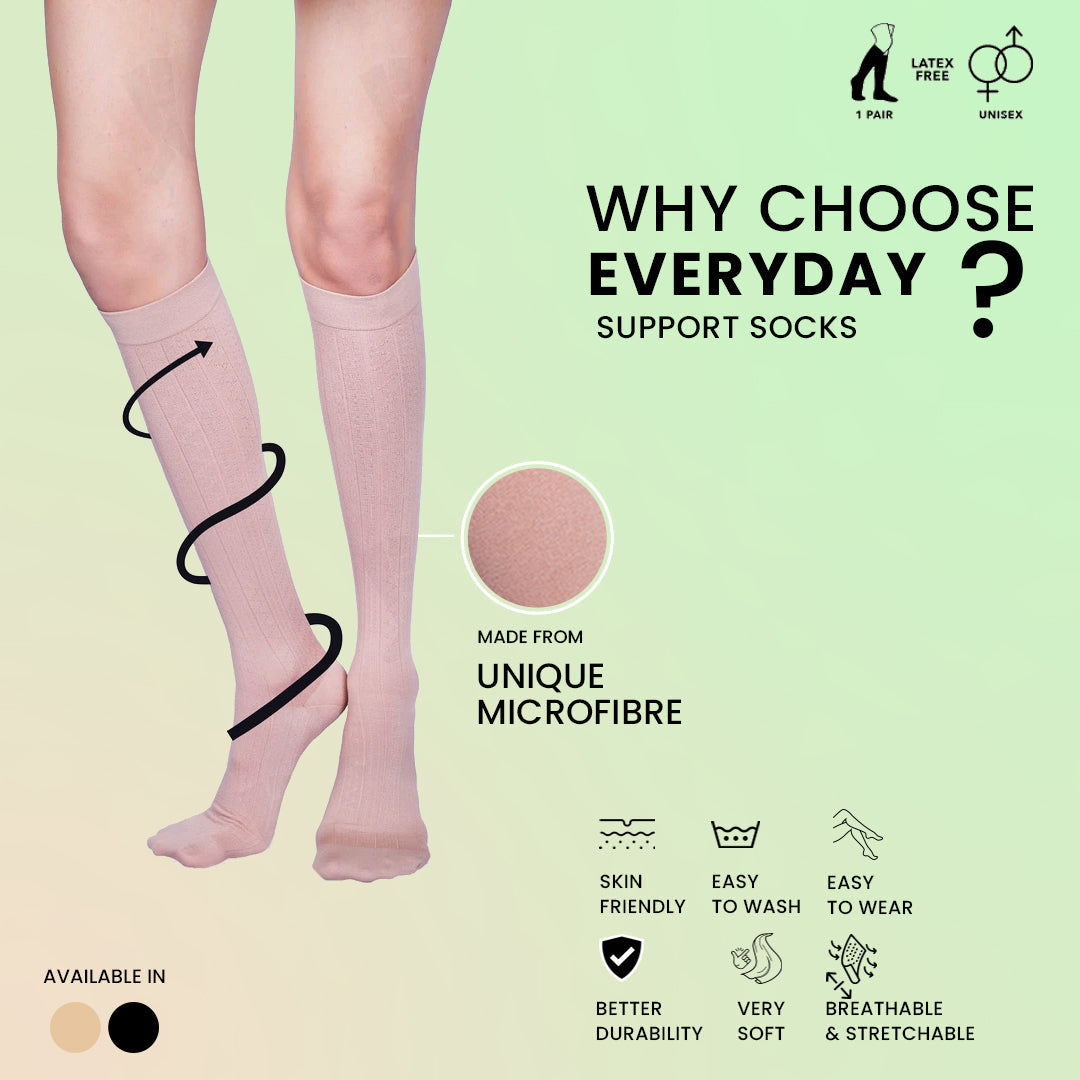 Sorgen Everyday Compression Socks For Daily Use. Reduces Leg Pain